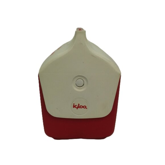 Igloo Vintage Little Playmate Red and White Push Button Cooler - Picture 3 of 7